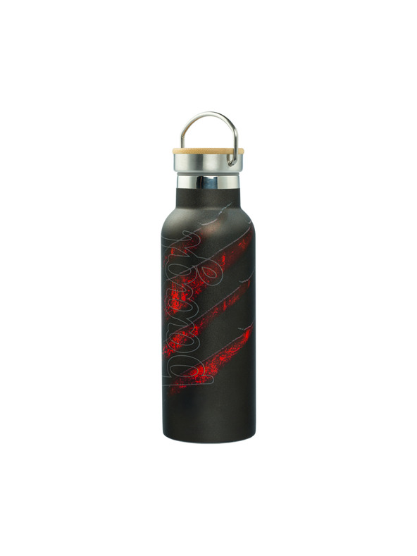 BAAGL  BAAGL Термобутилка с бамбукова капачка Лава, 500 мл