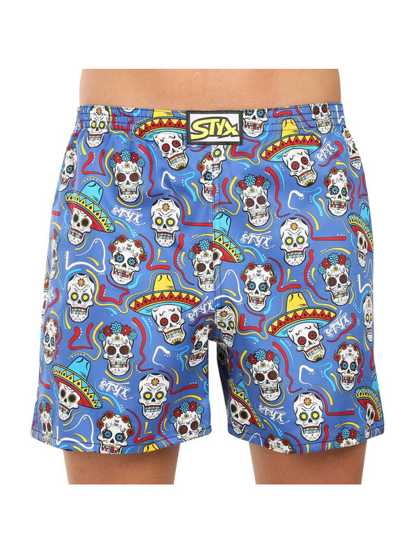 Styx Комплект от три - мъжки пижамени панталони Styx многоцветни