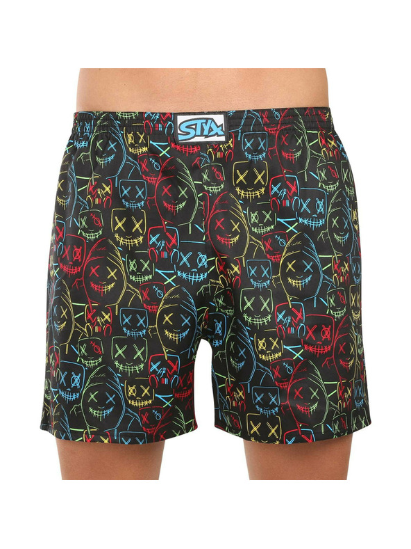 Styx Комплект от три - мъжки пижамени панталони Styx многоцветни