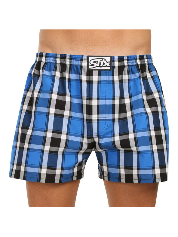 Styx Комплект от три - мъжки къси панталони Styx с класически ластик, многоцветни