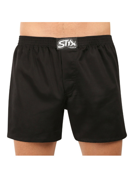 Styx Мъжки боксерки Styx premium art класическа ластична черни