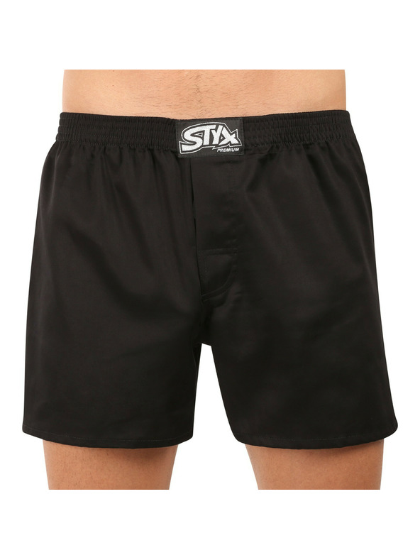 Styx Мъжки боксерки Styx premium art класическа ластична черни