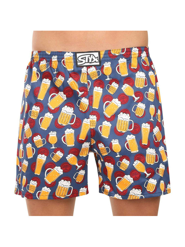 Styx Комплект от три - мъжки пижамени панталони Styx многоцветни