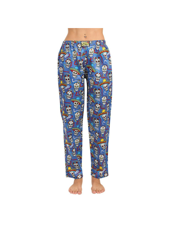 Styx Дамски пижамени панталони Styx черепи