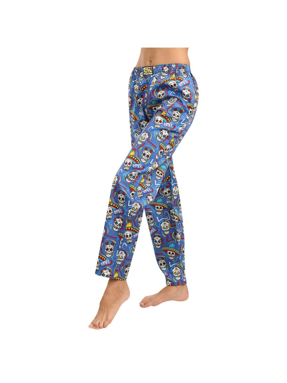 Styx Дамски пижамени панталони Styx черепи