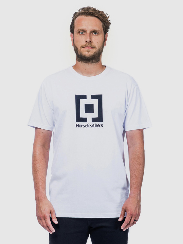 Horsefeathers Бяла мъжка тениска Horsefeathers Base