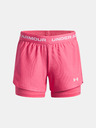Under Armour Детски къси панталони Under Armour UA Tech Play Up 2n1 Short-PNK
