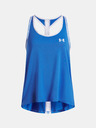 Under Armour Момичешки потник Under Armour Tech Knockout Tank-BLU