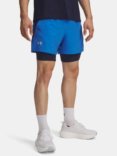 Under Armour Мъжки шорти Under Armour UA LAUNCH 5'' 2-IN-1 SHORTS-BLU