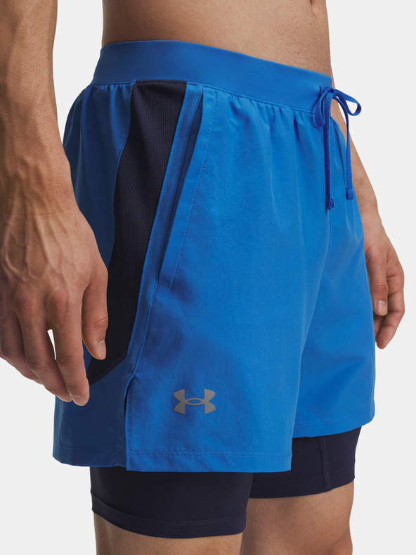 Under Armour Мъжки шорти Under Armour UA LAUNCH 5'' 2-IN-1 SHORTS-BLU