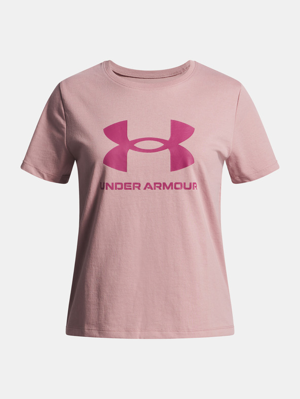 Under Armour Момичешка тениска Under Armour UA BIG LOGO SS-PNK