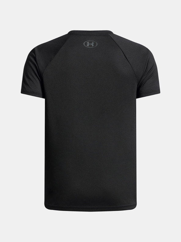 Under Armour Момчешка тениска Under Armour UA Tech Split Wordmark SS-BLK