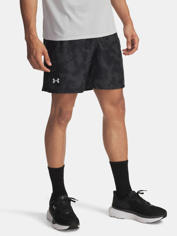 Under Armour Мъжки къси панталони Under Armour UA LAUNCH 7'' PRINT SHORTS-GRY