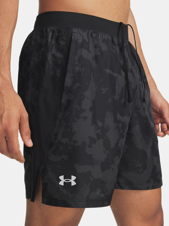 Under Armour Мъжки къси панталони Under Armour UA LAUNCH 7'' PRINT SHORTS-GRY
