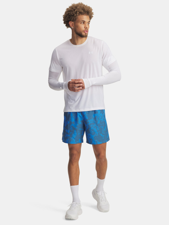 Under Armour Мъжки къси панталони Under Armour UA LAUNCH 7'' PRINT SHORTS-BLU