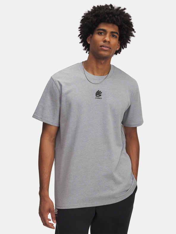 Under Armour Мъжка тениска Under Armour Curry Hvyweight Logo Tee-GRY