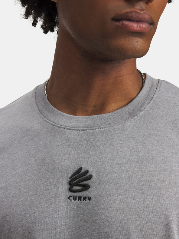 Under Armour Мъжка тениска Under Armour Curry Hvyweight Logo Tee-GRY
