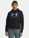 Under Armour Дамски суитшърт Under Armour UA Rival Flc Shimmer Hdy-BLK