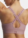Under Armour Дамски сутиен Under Armour UA Infinity High Zip 2.0 Bra-PNK