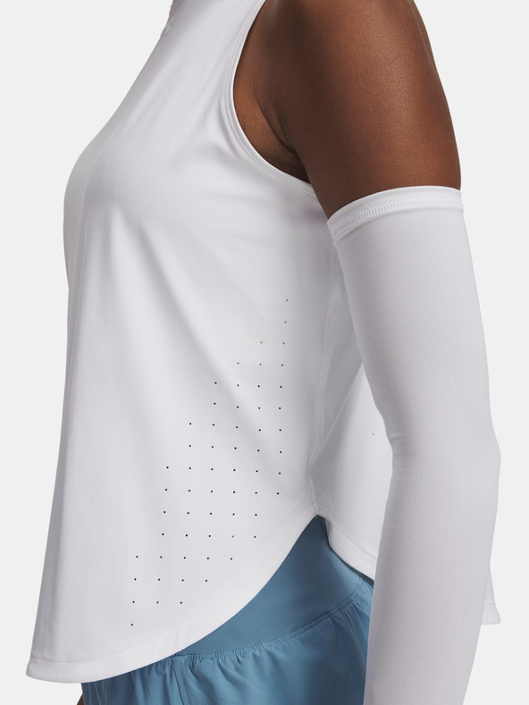 Under Armour Дамски потник Under Armour UA Launch Elite Tank-WHT