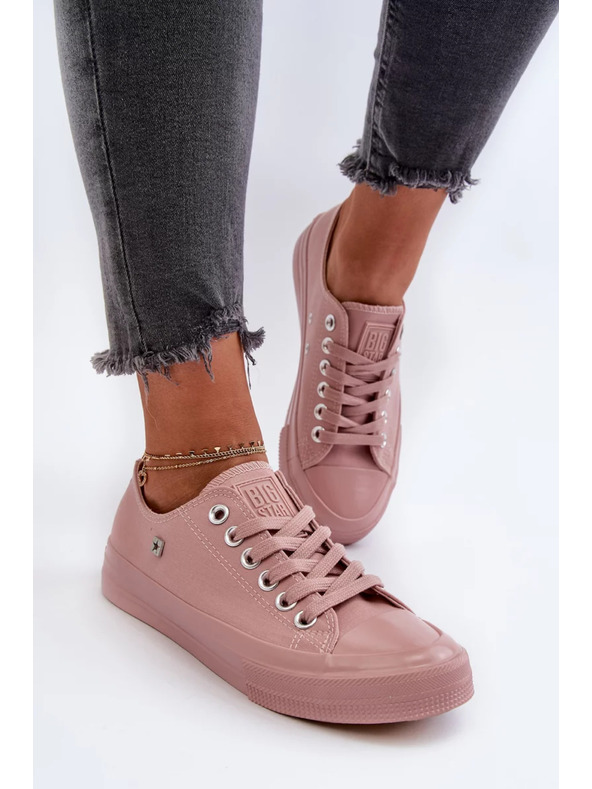 BIG STAR SHOES Класически дамски маратонки Big Star розови