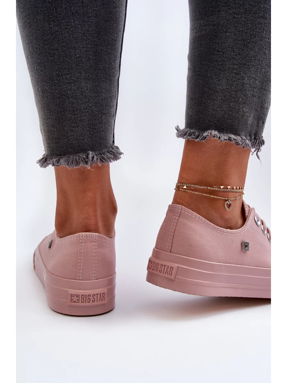 BIG STAR SHOES Класически дамски маратонки Big Star розови