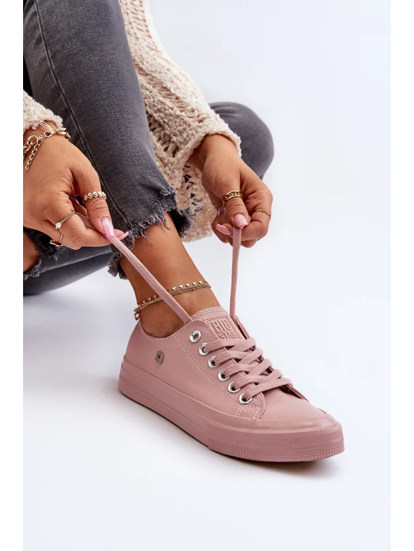 BIG STAR SHOES Класически дамски маратонки Big Star розови