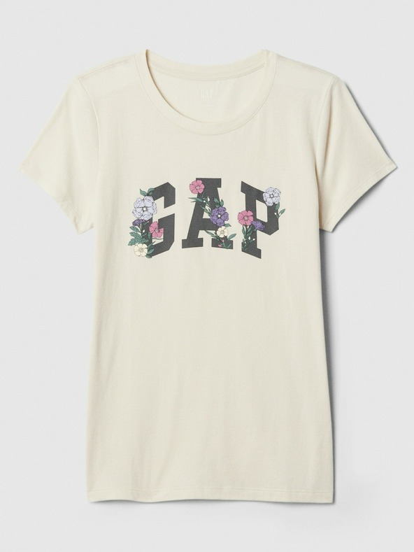 GAP Памучна тениска с логото на Gap