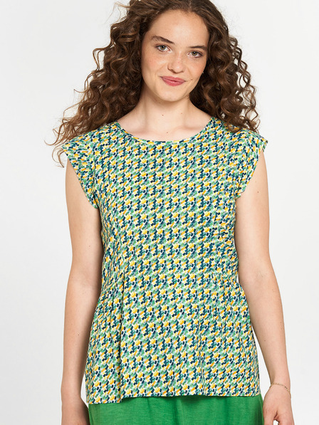 Tranquillo Зелена шарена блуза Tranquillo