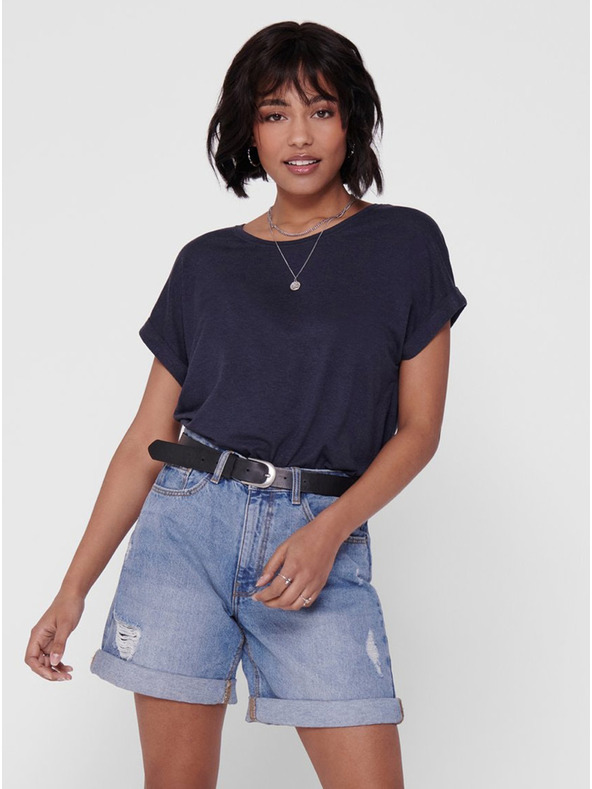 ONLY Синя свободна тениска ONLY Moster