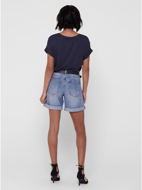 ONLY Синя свободна тениска ONLY Moster