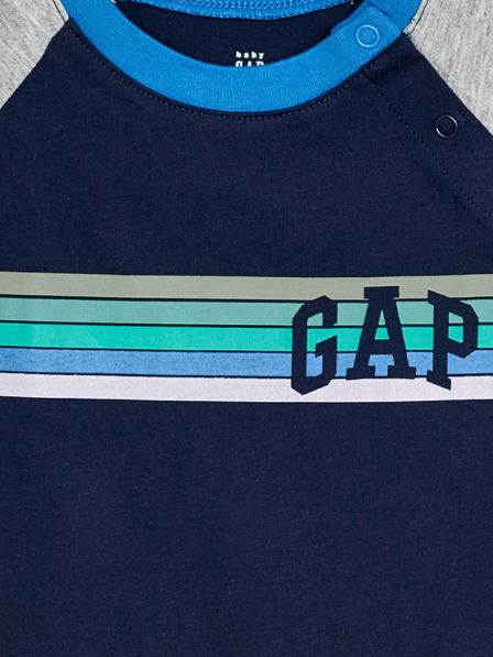 GAP Бебешка тениска Gap logo raglan GAP