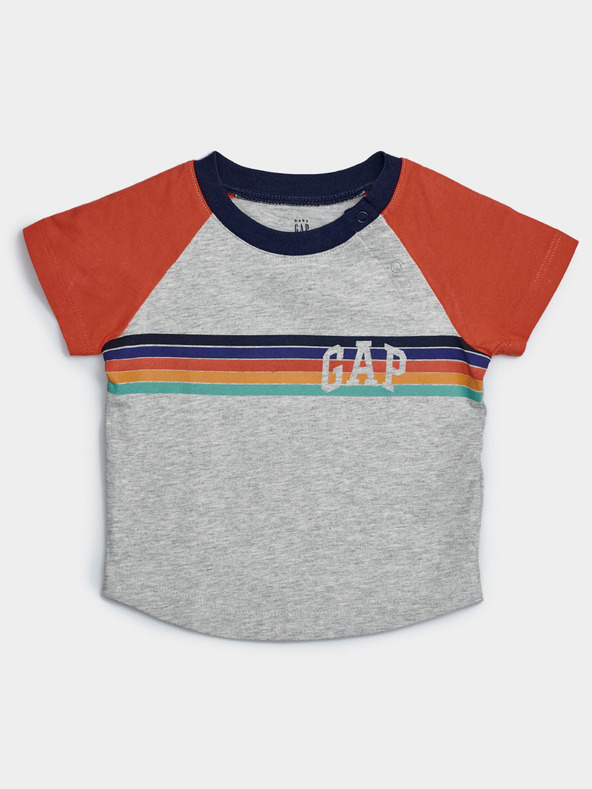 GAP Бебешка тениска Gap logo raglan GAP