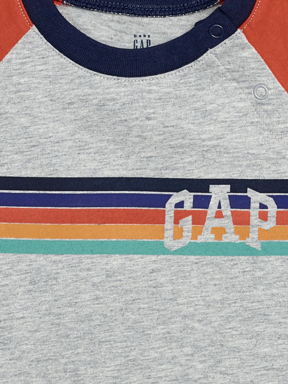 GAP Бебешка тениска Gap logo raglan GAP