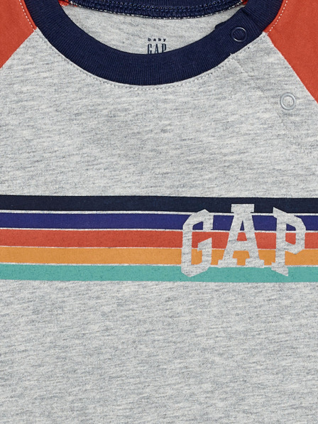 GAP Бебешка тениска Gap logo raglan GAP