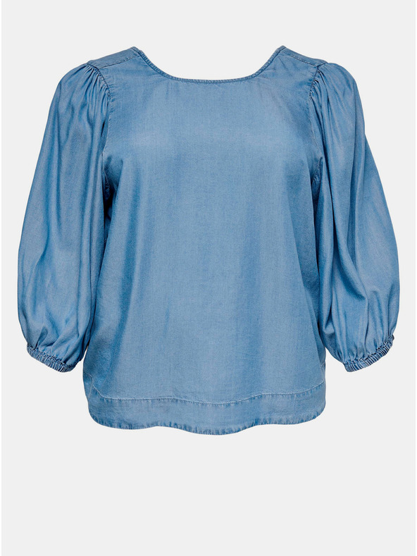 ONLY CARMAKOMA Синя блуза от деним ONLY CARMAKOMA