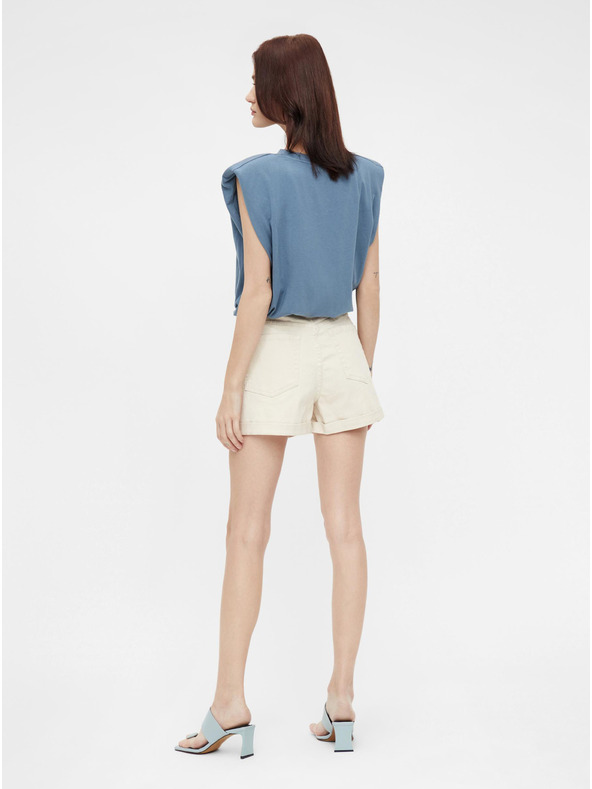 .OBJECT Кремави къси панталони от деним .OBJECT Penny