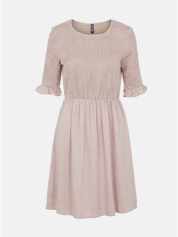 Pieces Светлорозова рокля на цветя Pieces Laoise