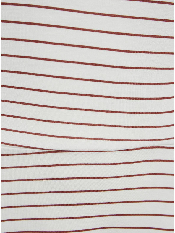 ONLY Бяла рокля на райета ONLY Felia