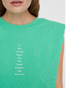 Vero Moda Светлозелена тениска с VERO MODA Hollie