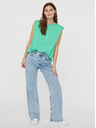 Vero Moda Светлозелена тениска с VERO MODA Hollie