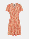 Pieces Оранжева рокля на цветя Pieces Emanuelle