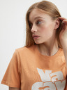 Pieces Оранжева риза с щампа Pieces Tamaris