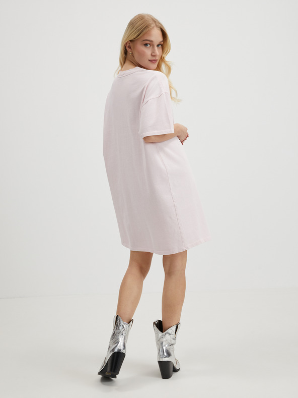 Pieces Светлорозова дамска основна рокля Pieces Taryn