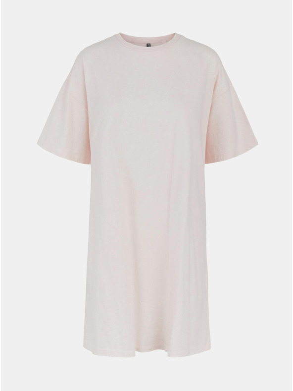 Pieces Светлорозова дамска основна рокля Pieces Taryn
