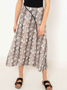 CAMAIEU Сива шарена пола с разрез CAMAIEU