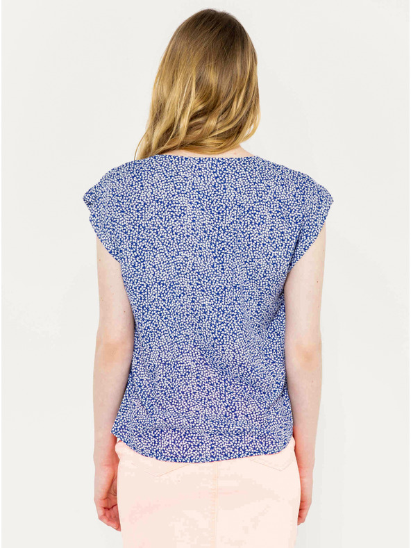 CAMAIEU Синя шарена блуза CAMAIEU