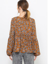CAMAIEU Блуза с кафява шарка CAMAIEU