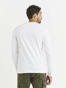 Celio Бяла мъжка основна риза с джоб Celio