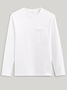 Celio Бяла мъжка основна риза с джоб Celio